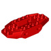 LEGO Rood Voertuig Basis met 4 Pin Gaten (65186)