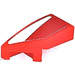 LEGO Red Wedge 1 x 2 Left with Red and White Decoration left Sticker (29120)