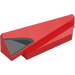 LEGO Red Wedge 1 x 5 Spoiler Right with Silver and Black (3389)