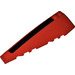 LEGO Red Wedge 10 x 3 x 1 Double Rounded Left with Black Stripe Sticker (50955)