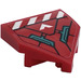 LEGO Red Wedge 2 x 2 x 0.7 with Point (45°) with White Stripes, Arrow and Turquoise Detail Sticker (66956)