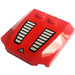 LEGO Red Wedge 4 x 4 Curved with Air Vents Sticker (45677)