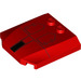 LEGO rouge Coin 4 x 4 Incurvé avec Noir Lines (45677 / 47290)