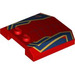 LEGO Rood Wig 4 x 4 Gebogen met Gold en Blauw Waistcoat (45677 / 108045)