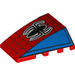 LEGO Rood Wig 4 x 4 Drievoudig Gebogen zonder Studs met Spin en Web (45954 / 47753)