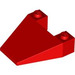 LEGO Red Wedge 4 x 4 without Stud Notches (4858)