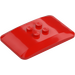 LEGO Red Wedge 4 x 6 Roof Curved (98281)