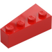 LEGO Rosso Cuneo Mattoncino 2 x 4 Destra (41767)