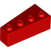 LEGO Rood Wig Steen 2 x 4 Rechtsaf (41767)