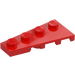 LEGO Rød Kile Plate 2 x 4 Vinge Venstre (41770)