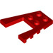 LEGO Rood Wig Plaat 4 x 4 met 2 x 2 Uitsparing (41822 / 43719)