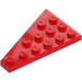 LEGO Red Wedge Plate 4 x 6 Wing Right (48205)