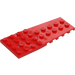 LEGO Red Wedge Plate 4 x 9 Wing with Stud Notches (14181)