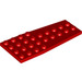 LEGO Red Wedge Plate 4 x 9 Wing without Stud Notches (2413)