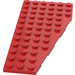 LEGO Rød Kile Plade 6 x 12 Vinge Venstre (3632 / 30355)