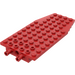 LEGO rot Keil Platte 6 x 12 x 1 mit 2 Rotatable Pins
