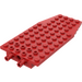레고 빨간색 쐐기 그릇 6 x 12 x 1 ~와 함께 2 Rotatable 다리 (42607 / 43060)