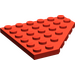 LEGO Red Wedge Plate 6 x 6 Corner (6106)