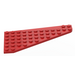 LEGO Red Wedge Plate 7 x 12 Wing Left (3586)