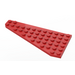 LEGO Red Wedge Plate 7 x 12 Wing Right (3585)