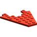 LEGO Rood Wig Plaat 8 x 8 met 3 x 4 Uitsparing (6104)