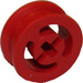 LEGO Rood Wiel Hub 8 x 17.5 met Axlehole (3482)