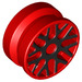 LEGO Red Wheel Rim Ø11 x 6 with Black Outline (70104 / 93595)