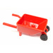 LEGO Rød Wheelbarrow with Black Trolley Wheels