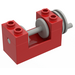 LEGO Rød Winch 2 x 4 x 2 med Lys Grey Drum (73037)