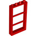 LEGO rot Fenster 1 x 4 x 6 Rahmen mit Drei Panes (46523 / 57894)