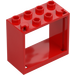 LEGO Red Window 2 x 4 x 3 with Square Holes (60598)