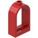LEGO Red Window Frame 1 x 2 x 2.7 with Rounded Top (30044)