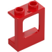 LEGO Red Window Frame 1 x 2 x 2 (Plane) with 1 Hole in Bottom (60032)