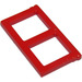 LEGO rot Fenster Pane 1 x 2 x 3 ohne dicke Ecken (3854)