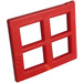 LEGO Red Window Pane 2 x 4 x 3  (4133)
