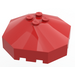 LEGO rouge Pare-brise 6 x 6 Octagonal Canopée sans trou d&#039;axe