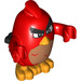 LEGO Red with Annoyed Face Minifigure