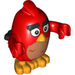 LEGO Red with Worried Face Minifigure
