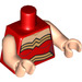 LEGO Rojo Wonder Mujer Torso (76382 / 88585)