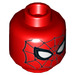 LEGO Red Young Spiderman Minifigure Head (Recessed Solid Stud) (3626 / 27331)