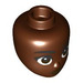 LEGO Reddish Brown Aida Minidoll Head (92198 / 101100)