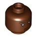 LEGO Reddish Brown Angelina Johnson Minifigure Head (Recessed Solid Stud) (3626 / 103488)