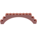 LEGO Reddish Brown Arch 1 x 12 x 3 without Raised Arch (6108 / 14707)