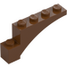 LEGO Červenohnědá Klenba 1 x 5 x 2 (3572)