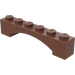 LEGO Roodachtig Bruin Boog 1 x 6 Verhoogde boog (92950)