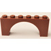 LEGO Reddish Brown Arch 1 x 6 x 2 Thin Top without Reinforced Underside (12939)