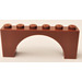 LEGO Reddish Brown Arch 1 x 6 x 2 Thin Top without Reinforced Underside