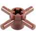 LEGO Rötlich-braun Achse Verbinder Hub mit 4 Bars Unverstärkt (48723)