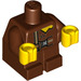 LEGO Roodachtig bruin Baby Body met Geel Handen met Belts en Tattered Kraag (25128 / 49521)