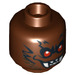 LEGO Reddish Brown Bat Head (Recessed Solid Stud) (3626 / 10807)
